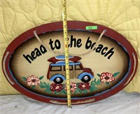Wall Hanging "Head to the Beach"