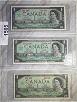1967 - Canadian 1$ Paper Bills