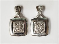 Sterling Silver Diamond (0.06ct) Earrings