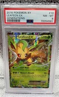 2016 Pokémon XY Leafeon EX Generations PSA 8