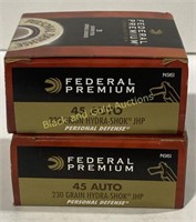 45 Auto 230 Gr Federal 40 Rounds
