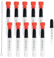 New - Glass Pipette Dropper with Black Rubber