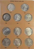 Near Complete Morgan Dollar Date Set (31) Silver