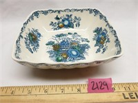 Antique MASON'S Fruit Basket Blue Ironbridge Dish
