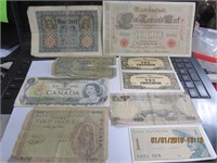 Foreign Paper Money-German 1910 1000, 1945 Norges