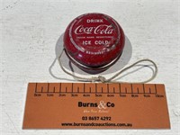 Early DRINK COCA-COLA Genuine Russell Tin Yo-Yo