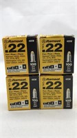 4 Boxes Of 100 Rds Ea Cal .22 Ramset 42cw For