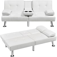 Yaheetech Convertible Sofa Bed Adjustable Couch Sl