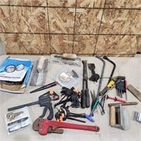 Box of Misc tools, etc.