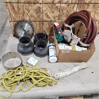 Wire splices, nylon rope, air hose, etc.