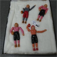 Celluloid Occupied Japan Football Player Dolls