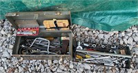 Metal toolbox and tools