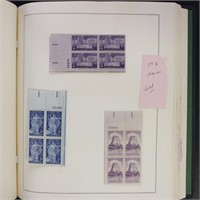 US Stamps 1930s-1950s Mint Plate Blocks (gum condi
