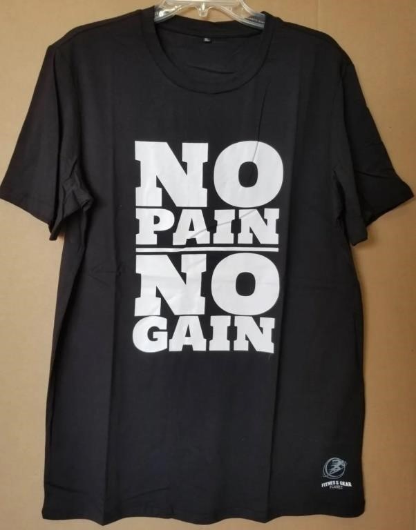 Men’s No Pain No Gain Athletic T-Shirt Medium