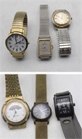 (6) Watches: Timex, Adolfo, LaMer, & Oleg Cassini