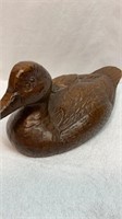 Red Mill carved wood duck