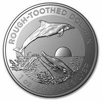 2023 Au 1 Oz Silver $1 Rough-toothed Dolphin Bu