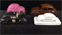 VW Beetles - Glass Lamp, Porcelain, Wood, Plastic