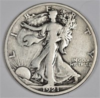 1921 s Walking Liberty Half Dollar