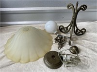 Light Fixture with Frosted Glass Globe