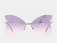 Betsy Johnson purple butterfly sunglasses