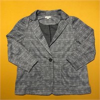 Plaid Womens business coat grey with black...