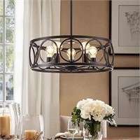 5-light Black Farmhouse Chandelier