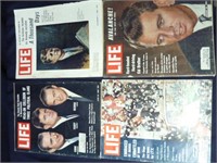 SET OF 4 KENNEDY LIFE MAGAZINES