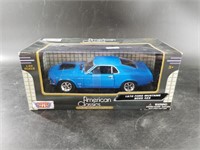 Diecast toy car in box