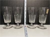 4 Vintage Cristal Italy Crystal Lead Goblets
