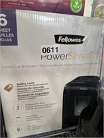 FELLOWES POWER SHRED 6 SHEET RETAIL $130