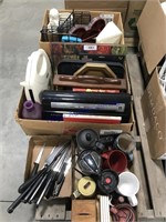 Half pallet--misc household, knives, cups