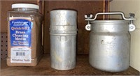 WWII 1945 US Navy Replacement Sample Powder Tank