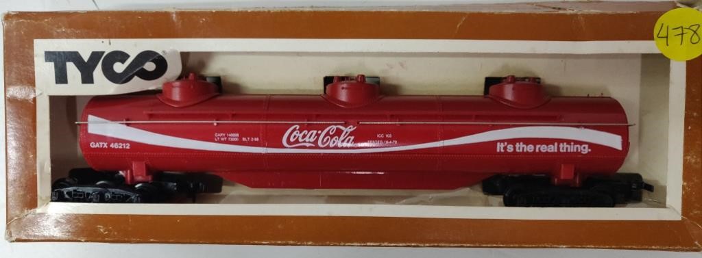 Tyco T.D. Tank Coca-Cola Train Car