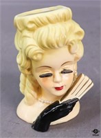 Vintage Lady Head Vase