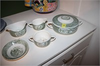 Green dishes- Old Curiosity Shop