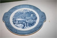 Currier & Ives "Rocky Mountains" cake plate