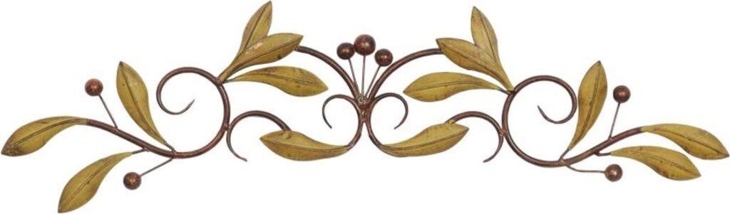 Deco 79 Metal Leaf Wall Décor, 31"x1"x6"