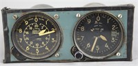 Vintage KOLLSMAN Aircraft Barometer & Altimeter