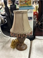 Night stand lamp and shade