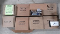 (8) Emtek assorted door knobs in boxes.