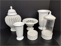 White Ceramic Home Decor Group
