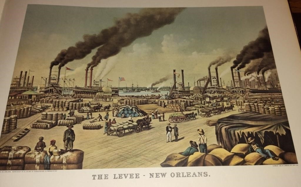 Currier and Ives The Levee-New Orleans