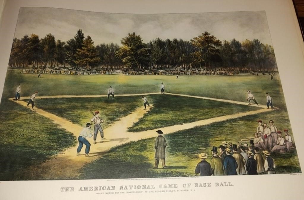 Currier and Ives American National Game Base Ball
