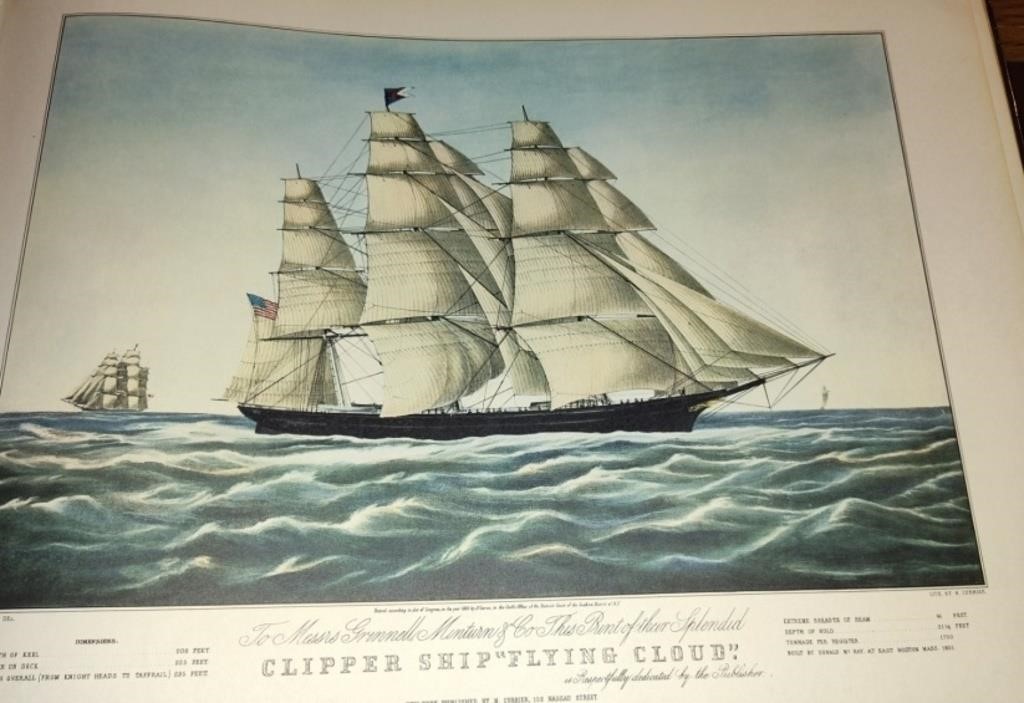 Currier and Ives Flying Cloud Clipper Ship