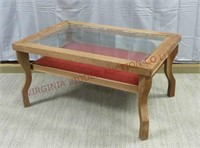Vintage / Antique 2-Tier Glass Top Table
