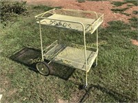 Retro Metal Tea cart w/ removable tray