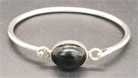 (XX) Onxy Sterling Silver Bracelet (2.5"