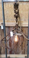 Vintage Hay Trolly-Hay Grapple Decorative Light