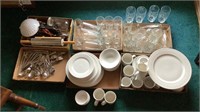 Assorted Drinking Glasses,Plates, Kitchenware